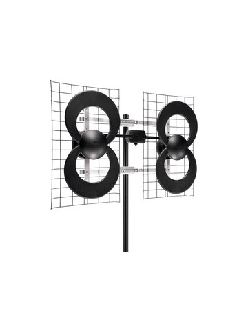Antennas Direct C4&#45;CJM ClearStream 4 Quad&#45;Loop UHF Outdoor Antenna with 20 in Mount