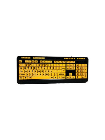 Adesso AKB&#45;132UY EasyTouch 132 Luminous Large&#45;Print Desktop Keyboard