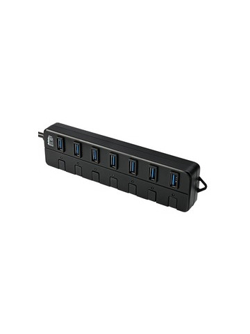 Adesso AUH&#45;3070P 7&#45;Port USB 3&#46;0 Hub with Individual Power Switches and Power Adapter