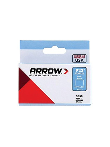 Arrow 225 P22 Plier Staples 5050 pack 5/16 Inches