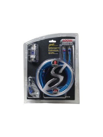 Stinger SSK8 Select Wiring Kit with Ultra&#45;Flexible Copper&#45;Clad Aluminum Cables 8 Gauge