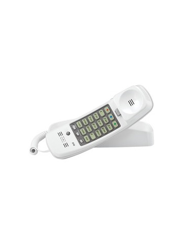 AT&T ATTML210W Corded Trimline Phone with Lighted Keypad