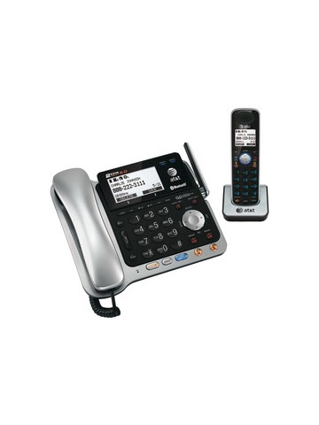 AT&T TL86109 DECT 6&#46;0 2&#45;Line Connect to Cell Corded/Cordless Bluetooth Phone System with Digital Answering System