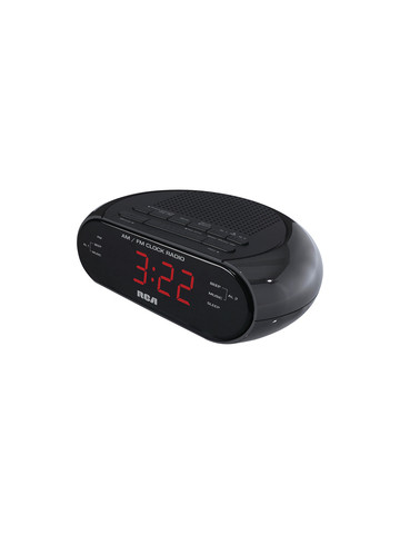 RCA RC205A Dual Alarm Clock Radio with Red LED & Dual Wake