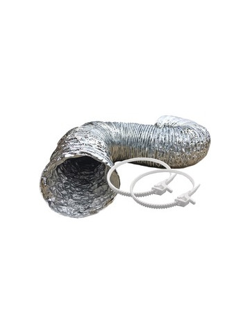 Builder's Best 110673 4 in x 8ft SilverDuct Dryer Transition Duct Kit