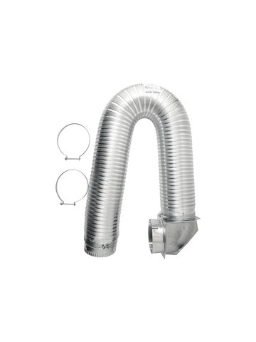 Builder's Best 111718 4 in x 8ft UL Transition-Duct Single-Elbow Kit