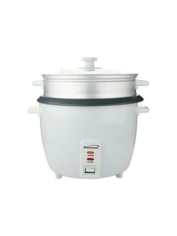 Brentwood Appliances TS&#45;380S Rice Cooker with Steamer 10 Cups 700 Watts
