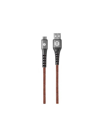 ToughTested TT-FC6-C2A Charge & Sync USB-A to USB-C Hi-Speed Braided-Fabric Cable, 6ft
