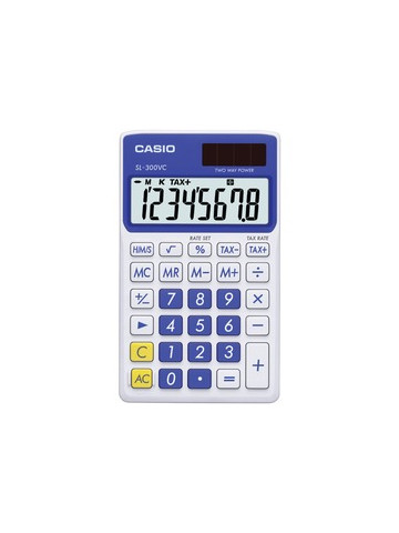 CASIO SL300VCBESIH Solar Wallet Calculator with 8&#45;Digit Display