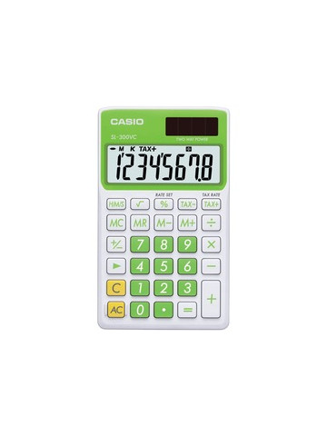 CASIO SL300VCGNSIH Solar Wallet Calculator with 8&#45;Digit Display