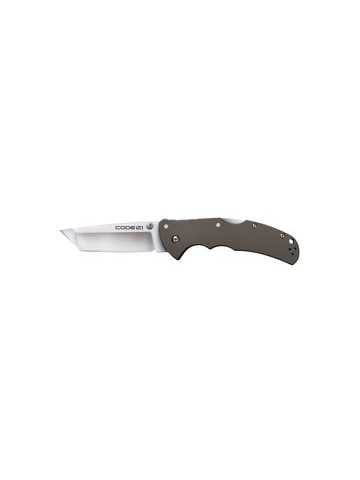 Cold Steel 58PT Code 4 Tanto&#45;Point Plain&#45;Edge S35VN Folding Knife Multifunction Tool