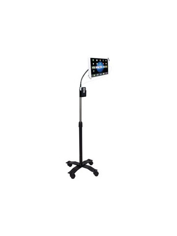 CTA Digital PAD-SCGS Compact Security Gooseneck Floor Stand with Lock and Key Security System for iPad/Tablet
