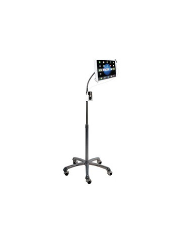 CTA Digital PAD-SHFS Heavy-Duty Security Gooseneck Floor Stand for iPad/Tablet