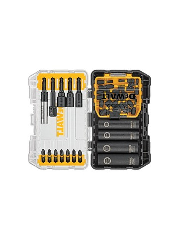 DEWALT DWA2T35IR FlexTorq IMPACT READY Screwdriving Bits Set with Case 35 Pieces Drill & Driver Accessory