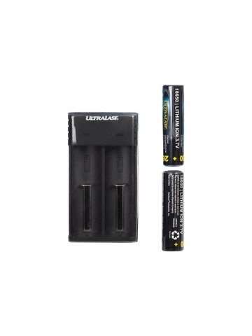 Ultralast UL1865K&#45;26 Lithium Ion Charger/Batteries Combo Kit