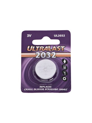 Ultralast UL2032 CR2032 Lithium Coin Cell Battery