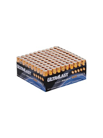 Ultralast ULA100AAAB Alkaline AAA Batteries 100 Pack