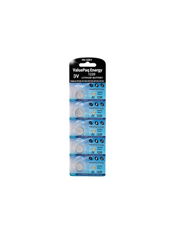 Dantona VAL&#45;1220&#45;5 ValuePaq Energy 1220 Lithium Coin Cell Batteries 5 Pack