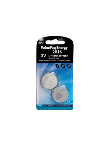 Dantona VAL&#45;2016&#45;2 ValuePaq Energy 2016 Lithium Coin Cell Batteries 2 Pack