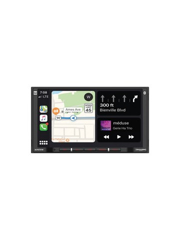 Dual DCPA701 7&#45;Inch Double&#45;DIN In&#45;Dash Digital Media Receiver with Bluetooth Android Auto and Wired Apple CarPlay