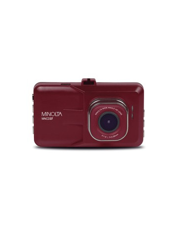 Minolta MNCD37&#45;R MNCD37 1080p Full HD Dash Camera with 3&#45;Inch QVGA LCD Screen