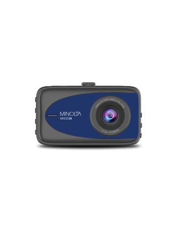 Minolta MNCD38&#45;BL MNCD38 1080p Full HD Dash Camera with 3&#45;Inch LCD Screen