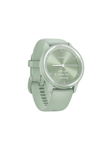 Garmin 010-02566-03 vivomove Sport Smartwatch with Silicone Band (Cool Mint Case, Silver Accents)