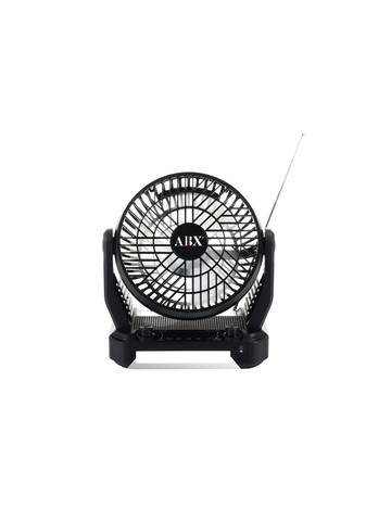 Audiobox RXF&#45;40 3&#45;Speed Portable Solar&#45;Rechargeable Fan with Built&#45;in Bluetooth Speaker and Torch Light&#44; Black&#44;