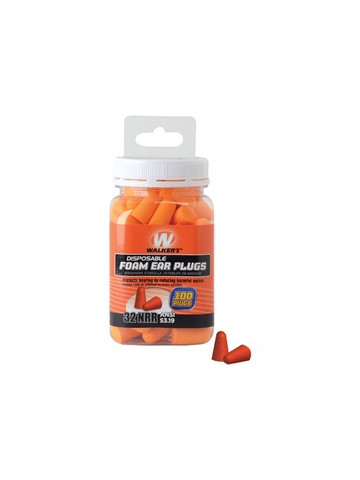 Walker's Game Ear GWP-FP-50PK Foam Ear Plugs 100-ct Jar