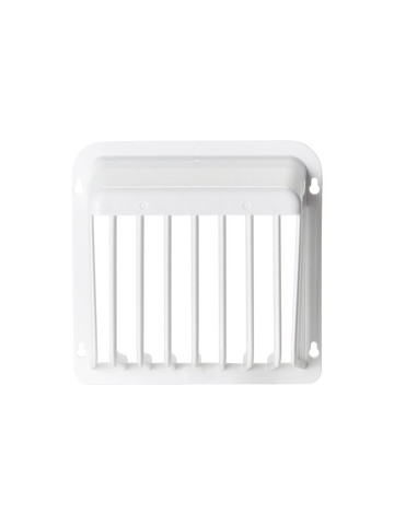 HY-Guard Exclusion DEV-6P-W 6-In. Plastic Code-Compliant White Dryer Exhaust VentGuards, Case of 12