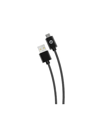 iEssentials IEN-BC10C-BK Charge & Sync Braided USB-C to USB-A Cable 10ft