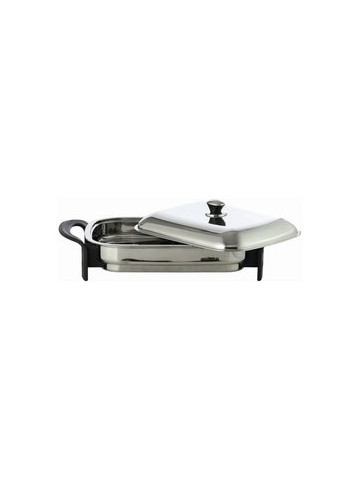 Precise Heat&#8482; T304 Stainless Steel 16&#34; Rectangular Electric Skillet