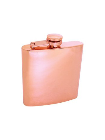 Maxam 6oz Copper&#45;Tone Plated Stainless Steel Flask
