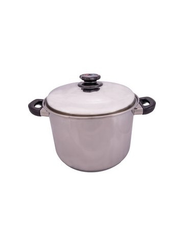 Steam Control 12qt 12&#45;Element T304 Stainless Steel Stockpot