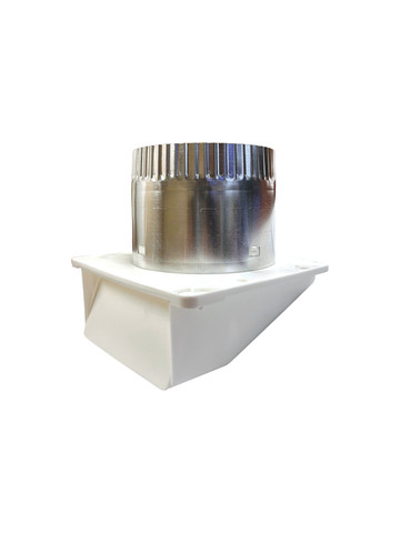 Lambro 143WTP 4-In. White Plastic Under Eave Vent with Weather Damper