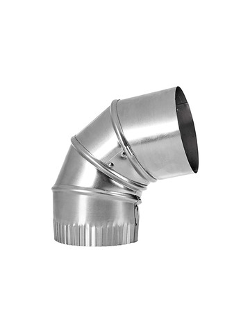 Lambro 2310 4-In. 90deg Aluminum Adjustable Elbow