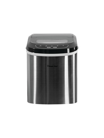 Magic Chef MCIM22ST 27&#45;Pound&#45;Capacity Portable Ice Maker Stainless with Black Top