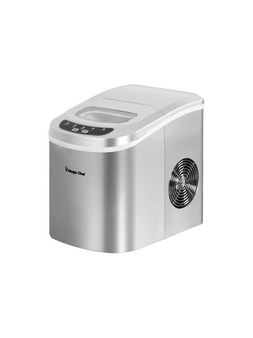 Magic Chef MCIM22SV 27&#45;Pound&#45;Capacity Portable Ice Maker Silver with Silver Top