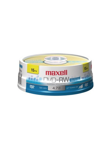 Maxell 635117 4.7GB 120-Minute DVD-RWs 15-ct Spindle