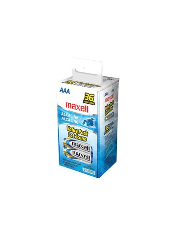 Maxell 723815 LR0336B Alkaline Batteries AAA 36 Pack Box