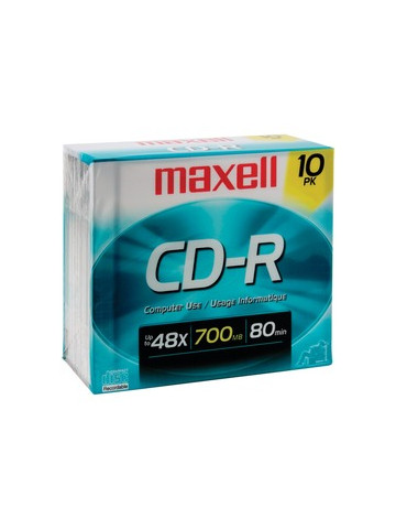 Maxell 622860/648210 700MB 80&#45;Minute CD&#45;Rs 10 Pack