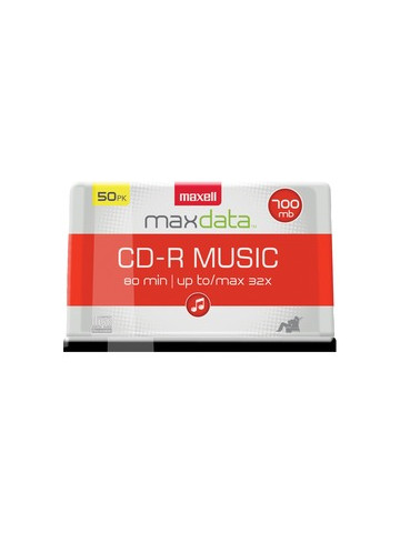 Maxell 625156 CDR80MU50PK 80-Minute Music CD-Rs 50-ct Spindle