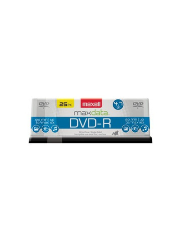 Maxell 638010 4.7GB 120-Minute DVD-Rs 25-ct Spindle