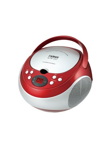 Naxa NPB251RD Portable CD Player with AM/FM Radio