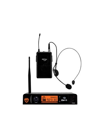 Nady DW&#45;11&#45;HM&#45;ANY Single&#45;Channel Digital Wireless Microphone System Digital LT HM&#45;3 Headset