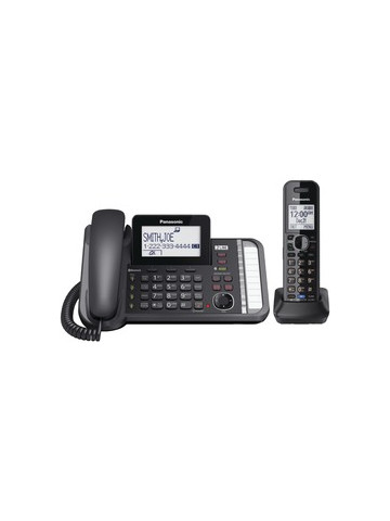 Panasonic KX-TG9581B DECT 6.0 1.9 GHz Link2Cell 2-Line Digital Corded/Cordless Phone (1 Handset)
