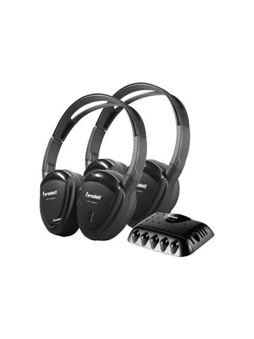 Power Acoustik HP&#45;22IRT 2 Sets of Dual&#45;Channel IR Wireless Headphones with Transmitter for use with Power Acoustik
