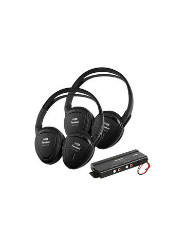 Power Acoustik HP&#45;902RFT 2 Sets of 2&#45;Channel RF 900MHz Wireless Headphones with Transmitter for Power Acoustik