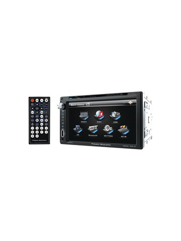 Power Acoustik PD&#45;651B 6&#46;5 in Double&#45;DIN In&#45;Dash LCD Touchscreen DVD Receiver With Bluetooth