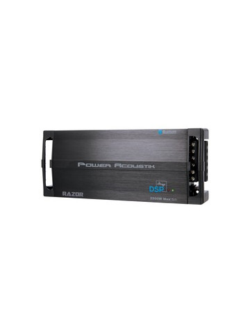 Power Acoustik RZ5&#45;2500DSP Razor Series Class D Amp with DSP and Bluetooth 2500 Watts Max 5 Channels